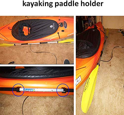Clip para remo de kayak,montado en la plataforma/soporte de pista de almacenamiento y red de pesca,organizador de caña de pescar, soporte para paddle keeper vertical montado lateralmente, 4 unidades