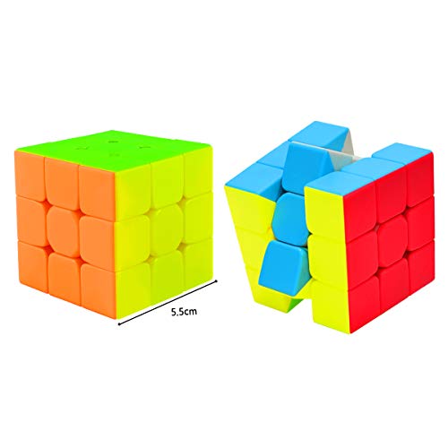 Cooja Cubo de Velocidad 3x3 Speed Cube, Cubo Magico 3x3x3 Smooth Magic Cube Puzzle Durable Regalo de Juguetes para Niños Niñas