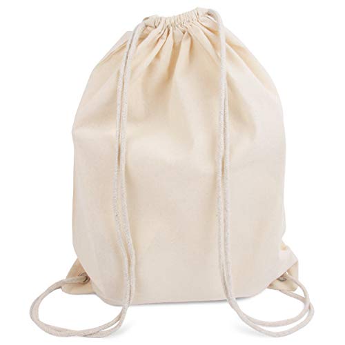 Cottonbagjoe Moderna bolsa de deporte | 150 unidades | mochila de algodón | bolsa para pintar | bolsa de tela | bolsa de gimnasio | con cordón | certificado Öko-Tex | 36 x 46 cm