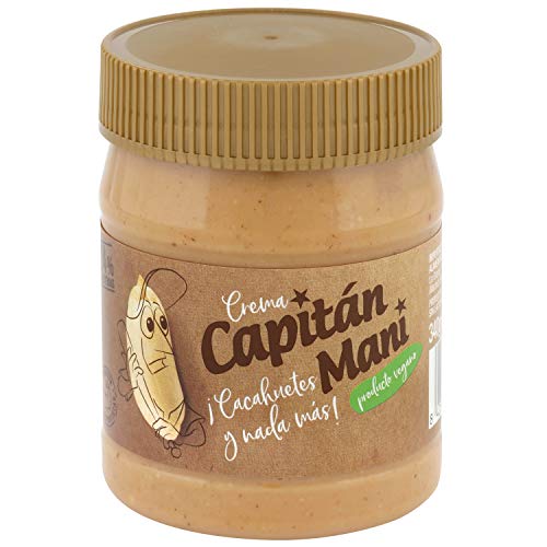 Crema de cacahuete Capitán Maní. 100% cacahuetes tostados 340 g