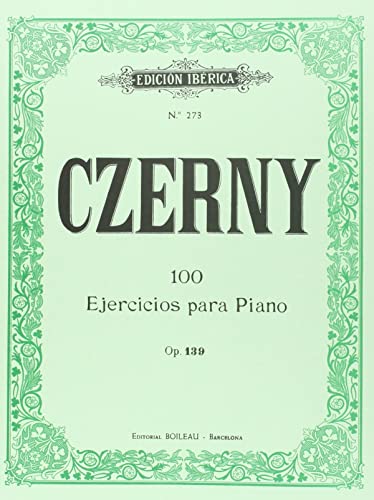 CZERNY - Op. 139 Ejercicios para Principiantes (100) para Piano (Iberica)