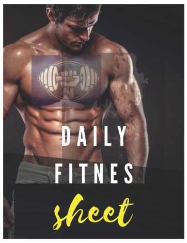 Daily fitnes sheet notebook