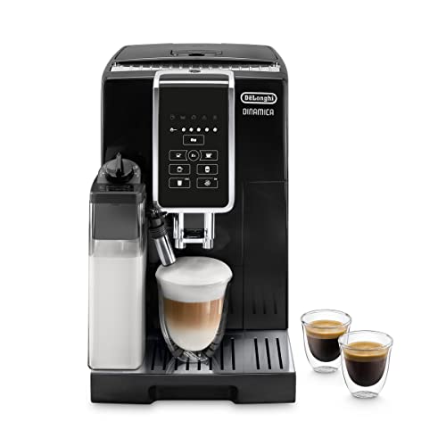 De'Longhi Perfetto Dinamica, Máquina de Café en Grano Totalmente Automática, Cappuccino, Espresso, ECAM 350.50.B, Negro