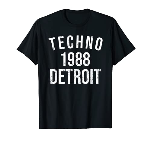 Detroit Techno 1988 - Regalo de música retro para danza de DJ Camiseta