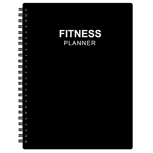 Diario de fitness para mujeres y hombres – Diario de entrenamiento A5 para rastrear la pérdida de peso, gimnasio, progreso de culturismo, seguimiento diario de salud y bienestar