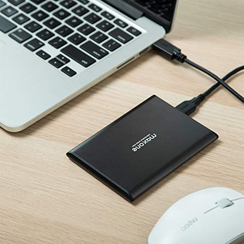 Disco duro externo Portátil 160GB - 2.5" USB 3.0 Ultrafino Diseño Metálico HDD para Mac, PC, Laptop, Ordenador, Smart TV, Chromebook - Grey