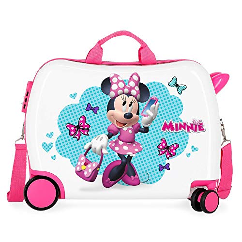 Disney Minnie Good Mood Maleta Infantil Multicolor 50x38x20 cms Rígida ABS Cierre combinación 34L 2,1Kgs 4 Ruedas Equipaje de Mano