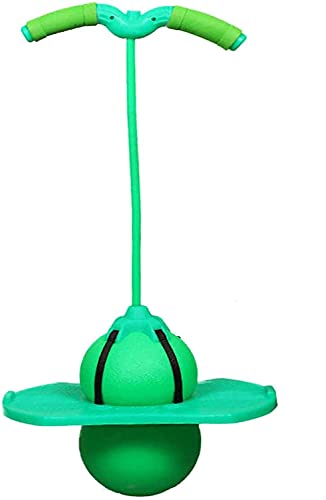 Divertido Pogo Ball Pogo Stick Jumper Balance Ball Hopper Toy con bandas elásticas Board Bounce Space Ball Toy Kids Body Growing Fitness Ejercicio Juguetes Adultos Niños Juegos de interior Juguete