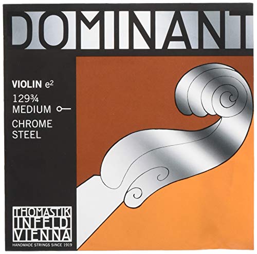 Dominant Strings 12934 - Cuerda para violín de acero y cromo en Mi, 3/4