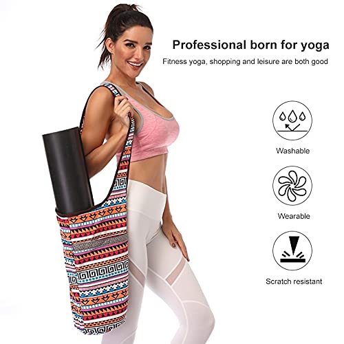 Ducomi Bolsa para esterilla de yoga, bolsa de esterilla con bolsillo de agua, toalla y accesorios