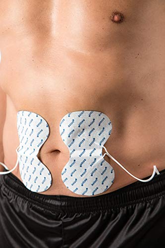 Electrodo abdominal axion para tonificación muscular y conseguir six pack | Para electroestimulador muscular EMS con conexión clavija o banana de 2 mm