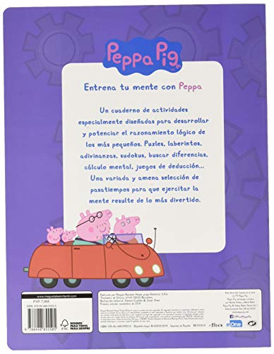 Entrena tu mente con Peppa. 5 años (Peppa Pig. Cuaderno de actividades)