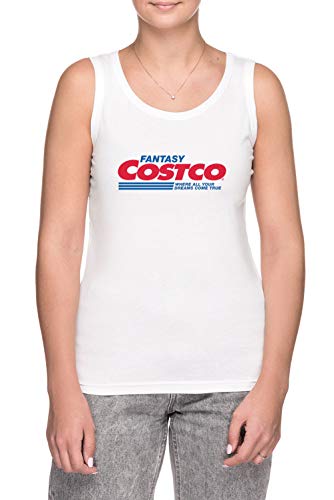 Erido Fantasy Costco - Camiseta de tirantes para mujer, color blanco blanco M