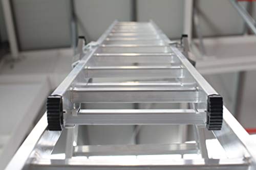 Escalera 3 Tramos de Aluminio Triple Tijera con Tramo Extensible (2.5+2.5+2.5 mts). Escada Tripla (2.5+2.5+2.5 mts)