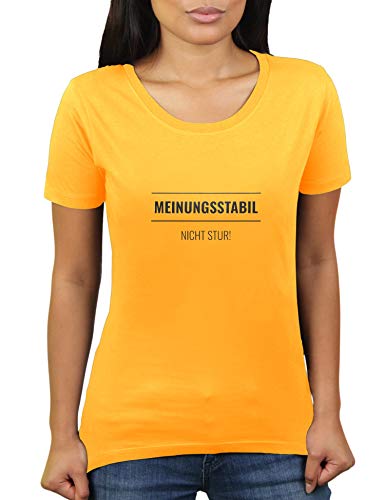 Estabilidad de opinión. ¡No se caiga! - Camiseta para mujer de KaterLikoli. oro amarillo M