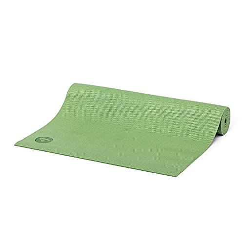 Esterilla de yoga Asana Mat, antideslizante, 183 x 60 cm, PVC de 4 mm, no solo para principiantes, alfombra de gimnasia, sin ftalatos, sin sustancia nocivas, verde oliva, 183