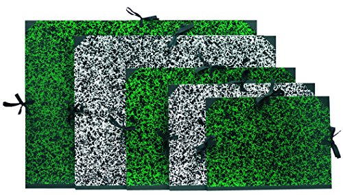 Exacompta 542800E - Carpeta de dibujo annonay con gomas, 52 x 72 cm, color verde