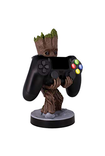 Exquisite Gaming - Exquisite Gaming - Cable guy Groot Toddler, soporte de sujeción y carga para mando de consola y/o smartphone