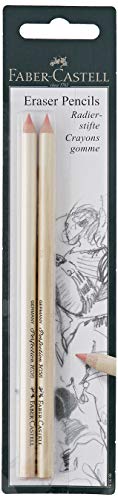 Faber-Castell 185698 - Blister lápices goma para borrar, con precisión