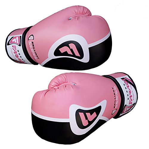Farabi Sports Boxing Gloves Boxing Gloves for Training Punching Sparring Muay Thai Kickboxing Gloves (Pink, 8-oz)