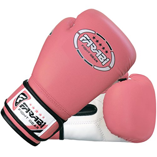 Farabi Sports Guantes de Boxeo de 6 oz Kick Boxing MMA Sparring Junior Los Mitones Sacos Almohadillas de Entrenamiento para Llevar Unas de 4-11 años de Edad