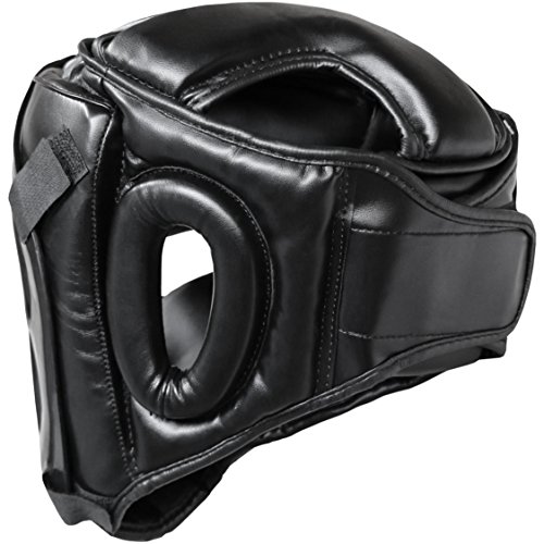 Farabi Sports Guardia Protector de Cabeza Cara de Ahorro de Casco con la Cara Frontal extraíble Grill (Black, X-Large)