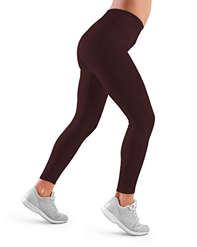 Farmacell 609H (Borgoña, M) Leggings Deportivos Mujer Fitness Yoga Gimnasio Correr y Trotar - Tejido Elástico - Termorregulador Cálido en Invierno y Transpirable en Verano