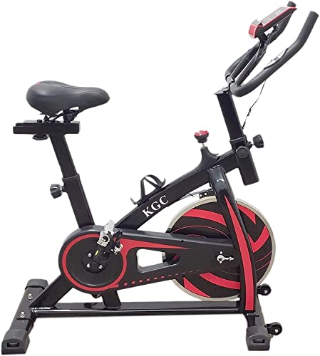 FFitness Bicicleta de spinning Fly Spin con volante de 6 kg, bicicleta para entrenamiento adelgazante, fuerza, spinbike con cardio para el hogar, color negro