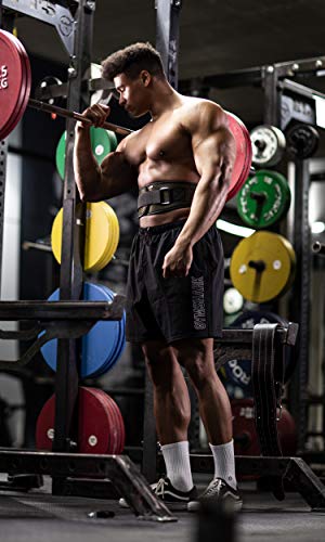 Fitgriff® Cinturón Gym V1 - Cinturon Gimnasio, Musculación, Halterofilia, Crossfit, Levantamiento Pesas, Fitness - Mujeres y Hombres - Green Large