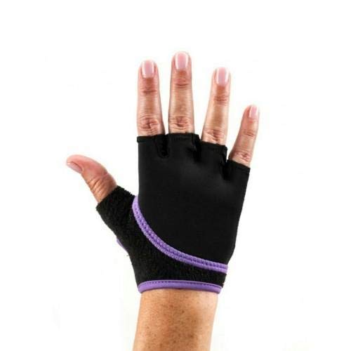 Fitness Mad ToeSox Glove Yoga & Pilates Grip Guante, Unisex Adulto, Morado Claro, Small