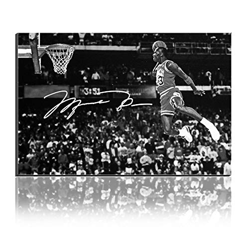 Five-Seller Michael Jordan Línea De Tiro Libre Lienzo Pintura En Lienzo Cuadro De La Pared Art Basketball Star Poster para La Decoración del Hogar (50_x_70_cm)