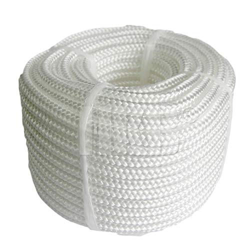 Fixtech - Cuerda de polipropileno multiusos (20 m x 6 mm), color blanco