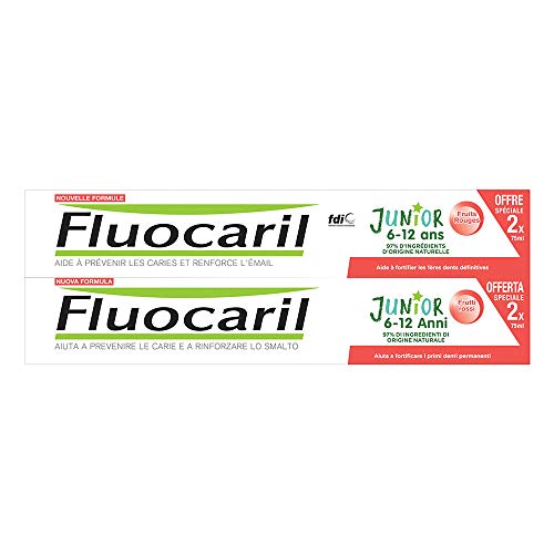 Fluocaril Junior Gel Frutos Rojos 2 x 75ml
