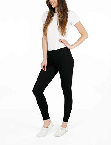 FM London Casual leggings, Negro, XL para Mujer (3-Pack)