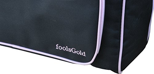 foolsGold Bolsa Acolchada para Transportar la Máquina de Coser - Negro/Rosa