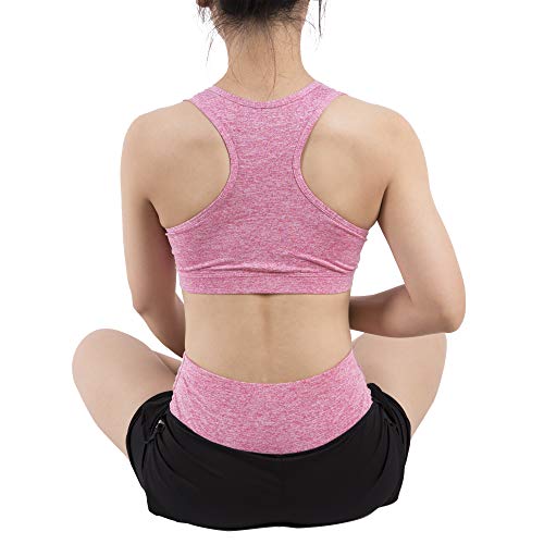 FRECINQ Conjuntos Deportivos para Mujer 5 Piezas Suave Transpirable Cómodo Mujer Chándales Ropa de Correr Yoga Fitness Pilates (M, Rosa #1)