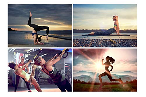 FRECINQ Conjuntos Deportivos para Mujer 5 Piezas Suave Transpirable Cómodo Mujer Chándales Ropa de Correr Yoga Fitness Pilates (M, Rosa #1)