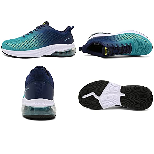 Frysen Zapatillas de Running Hombre Mujer Deportivas Zapatos Hombre para Tenis Correr Gimnasio Deportivas Casual 39EU BlueWhite
