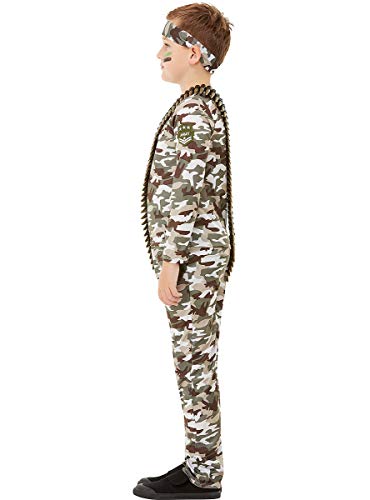 Funidelia | Disfraz Militar para niño y niña Talla 10-12 años ▶ Militar, Soldado, Profesiones, Camuflaje - Verde