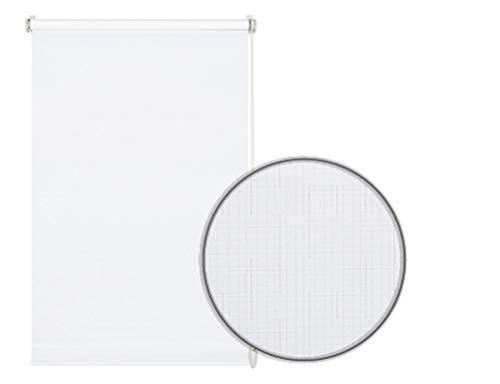 Gardinia 32251 - Estor Enrollable para Pegar o Pegar (luz Diurna, Opaco, Todas Las Piezas de Montaje, 60 x 150 cm), Color Blanco
