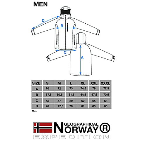 Geographical Norway TECHNO MEN - Chaqueta Softshell Impermeable Hombres - Capucha Hombre Transpirable Exteriores - Chaqueta Invierno Viento - Actividades Ideales Para Exteriores (NEGRO L)
