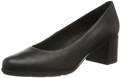 Geox D New Annya Mid A, Zapatos con Tacón Mujer, Negro (Black C9997), 38 EU