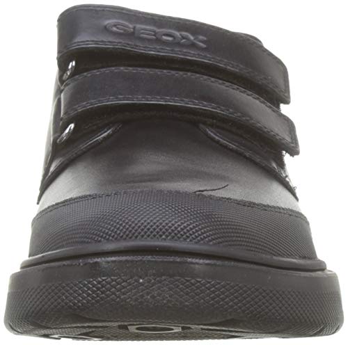 Geox J RIDDOCK BOY F Zapatos De Uniforme Escolar Niños, Negro (Black), 28 EU