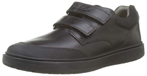 Geox J RIDDOCK BOY F Zapatos De Uniforme Escolar Niños, Negro (Black), 28 EU