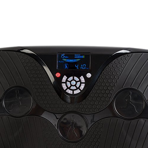 GLOBAL RELAX Zen Shaper Plus® Plataforma vibratoria oscilante Fitness - Negro (Modelo 2021) - Tabla vibradora de Gimnasia para tonificar su Cuerpo - 3 áreas de Ejercicio