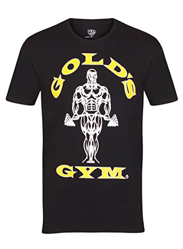 Gold´s Gym Ggts002 Camiseta, Hombre, Negro, Medium