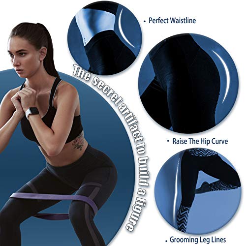 Gomas Fitness Bandas de resistencia de látex natural para resistencia y apoyo para dominadas con guía de ejercicios, entrenamiento de fuerza y desarrollo muscular rojo + negro