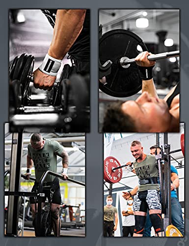 GORNATION® Power Wrist Wraps/Muñequeras Gym para una máxima Estabilidad y Mejor Rendimiento Entrenamiento con Pesas, musculación, Crossfit y calistenia - para Hombres y Mujeres (White)
