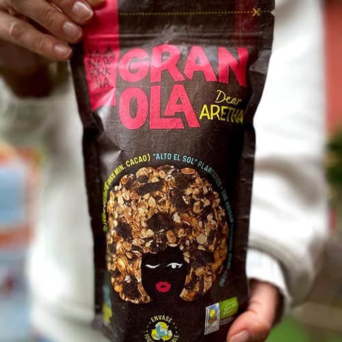 Granola Bio con Chocolate de Perú (65%) - 275 Gramos - Horneada con Aceite de Oliva Virgen Extra - Productos Naturales - Proceso 100% Artesano - Contiene Copos de Avena Integrales - La Newyorkina