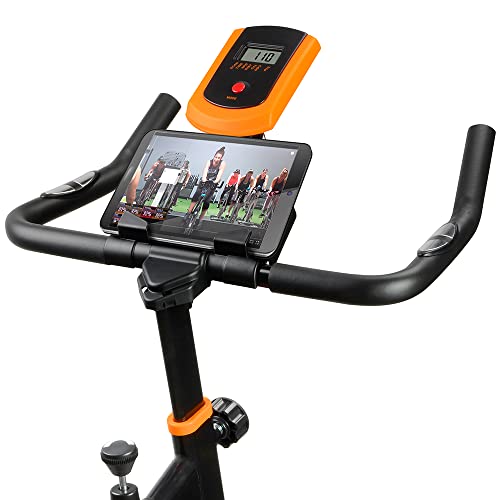 gridinlux | Trainer Alpine 5000 | Bicicleta estática Spinning | Volante Inercia 10 kg | Regulación Total de Intensidad | Pantalla LCD con pulsómetro | Fitness